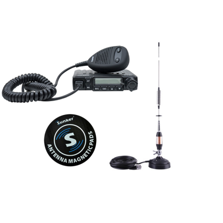 STATIE RADIO CB JOPIX PT31+ Antena ELITE CB 122 + MAGNET + Protectie vopsea