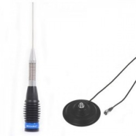 MEGAWAT ML145 Black 1,5m cu magnet  Megawat 14 cm, pentru statii radio CB